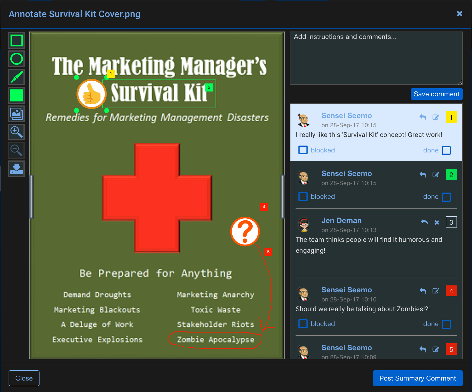 best marketing team collaboration software - document annotation